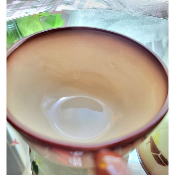 Set of I Love Lucy MCM Brock Of California Brown Country Lane Farmhouse Cups - Picture 9 of 14
